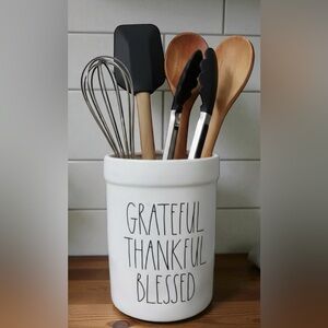 Rae Dunn (VHTF) White Utensil Holder (holder only - tools are not included)